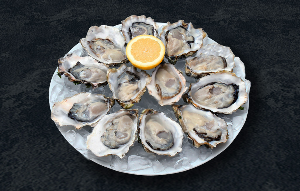 Half Shell Oyster cooked