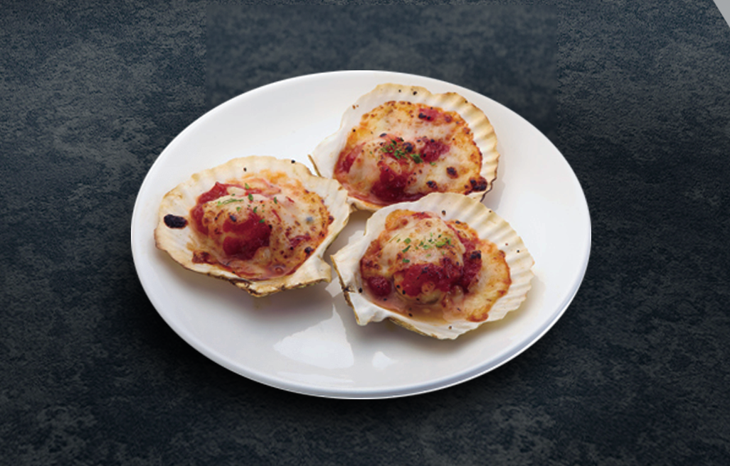 Half Shell Scallop cooked