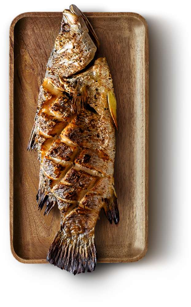 cooked seabass